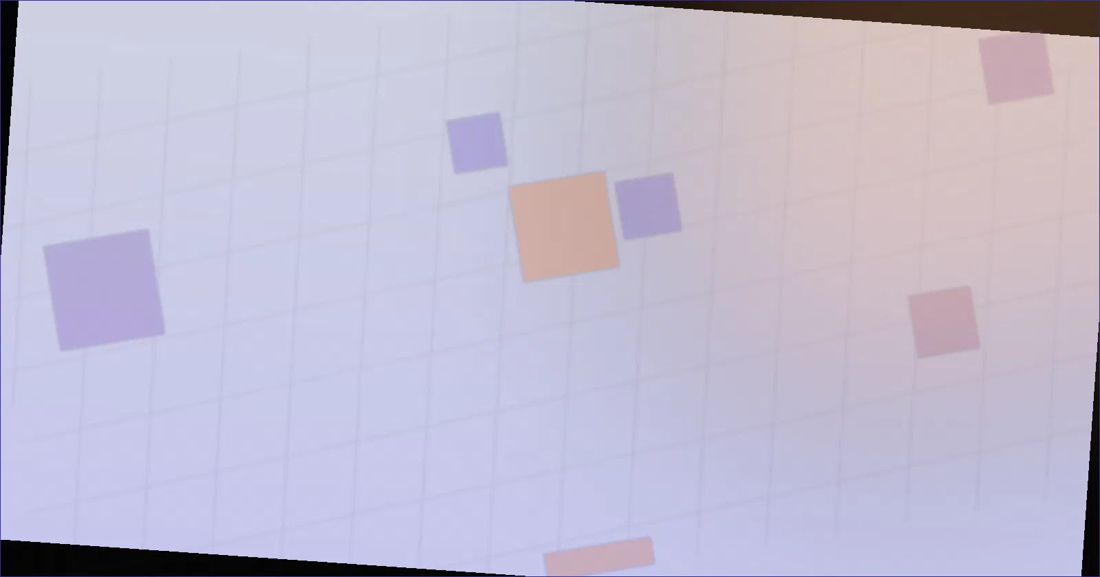 A first game level guiding a player gently with simple visual cues